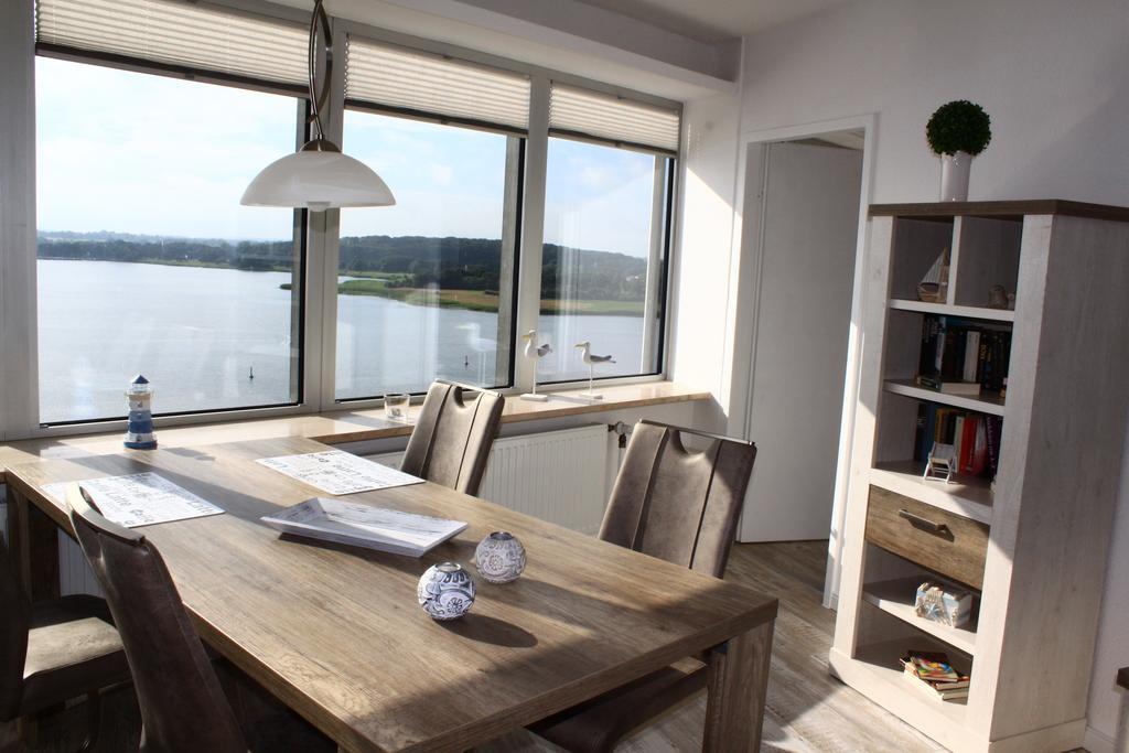 Ostseefjord-Schlei-Blick Im Wikingturm Szlezwik Zewnętrze zdjęcie